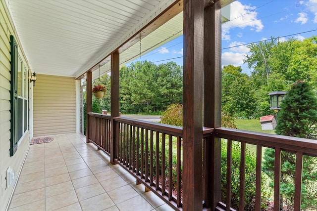 balcony with a porch