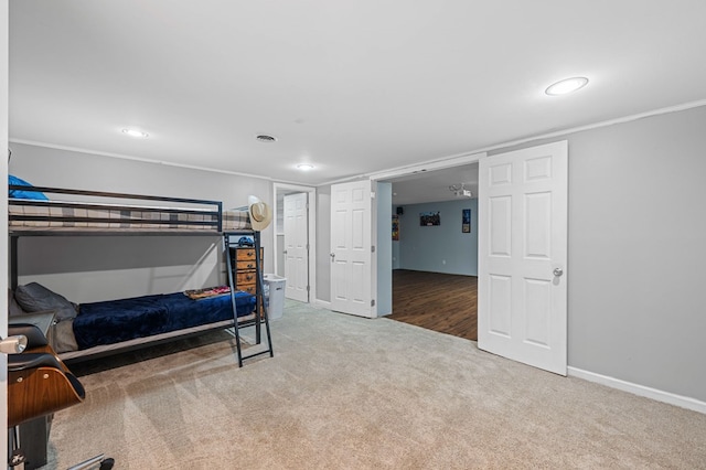 3414 Chattanooga Rd, Tunnel Hill, GA 30755 - carpeted bedroom featuring recessed lighting and ornamental molding