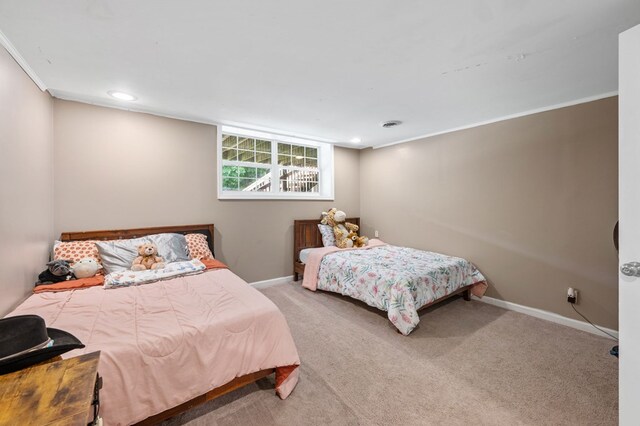 3414 Chattanooga Rd, Tunnel Hill, GA 30755 - carpeted bedroom with crown molding and recessed lighting