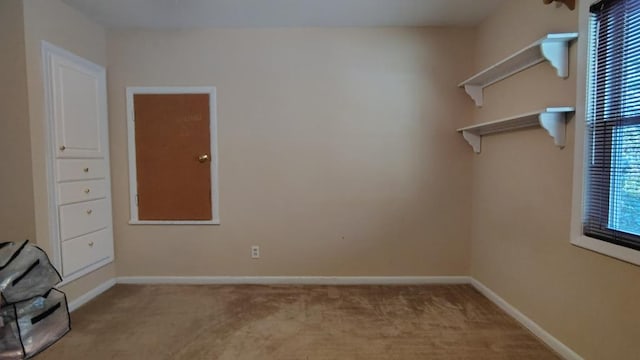 interior space featuring carpet flooring
