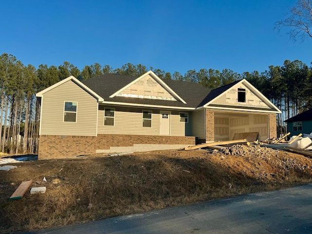 view of front of home featuring a garage