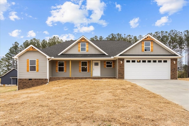 288 Flag Way, Chatsworth, GA 30705 - view of front facade featuring driveway, a garage, board and batten siding, and roof with shingles