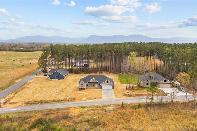 288 Flag Way, Chatsworth, GA 30705 - drone / aerial view with a mountain view and a view of trees