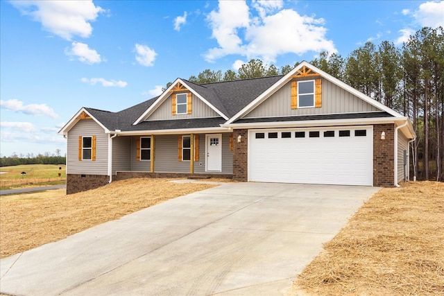 288 Flag Way, Chatsworth, GA 30705 - view of front of property featuring board and batten siding, a garage, concrete driveway, and roof with shingles