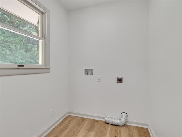 100 Tibbs Rd, Dalton, GA 30720 - laundry room with electric dryer hookup, light wood finished floors, and hookup for a washing machine