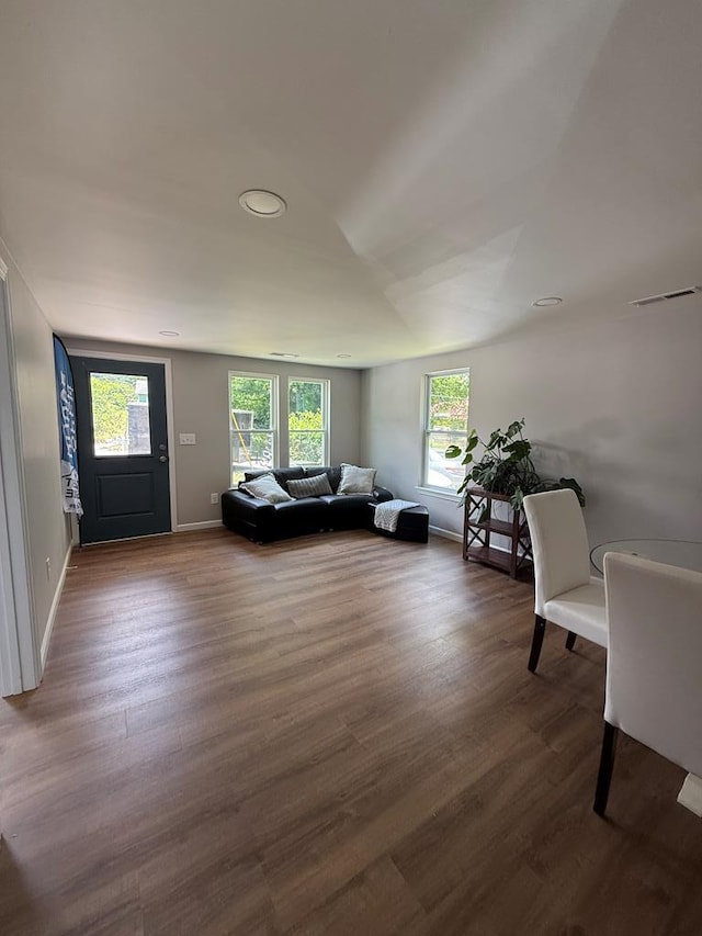303 Janice St, Dalton, GA 30721 - living room featuring wood finished floors and baseboards