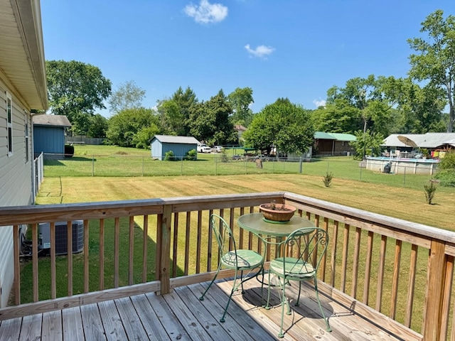 4511 Crestway Dr, Cohutta, GA 30710 - deck featuring a fenced backyard