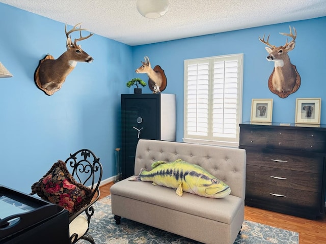 4511 Crestway Dr, Cohutta, GA 30710 - living area with wood finished floors and a textured ceiling