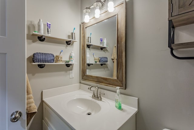 bathroom with vanity