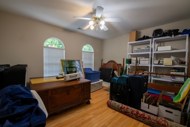 1694 Burnt Oak Dr Unit 208, Dalton, GA 30721 - home office with wood finished floors and a ceiling fan