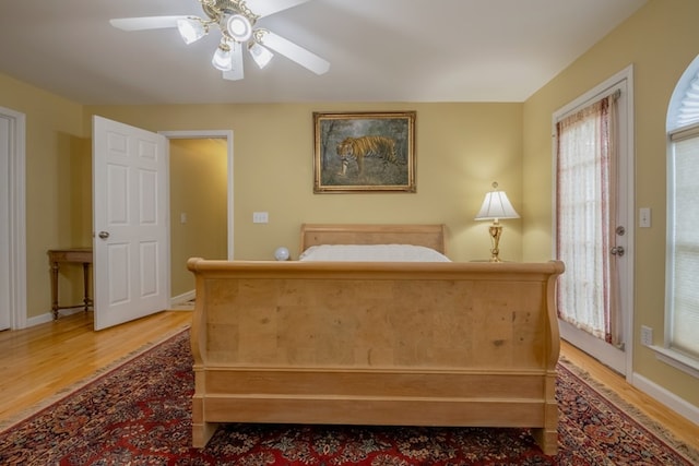 1694 Burnt Oak Dr Unit 208, Dalton, GA 30721 - bedroom with light wood-style flooring and a ceiling fan