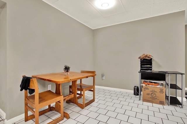 view of dining area