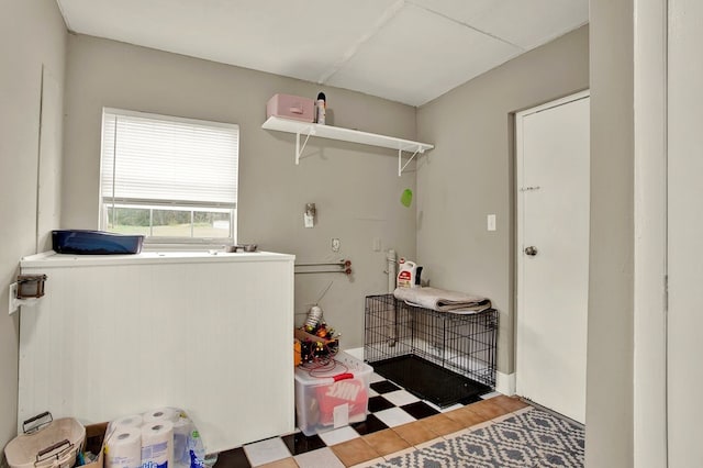 view of clothes washing area