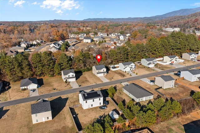 132 Village Creek Dr, Chatsworth, GA 30705 - aerial view of property and surrounding area featuring nearby suburban area, mountains, and a heavily wooded area