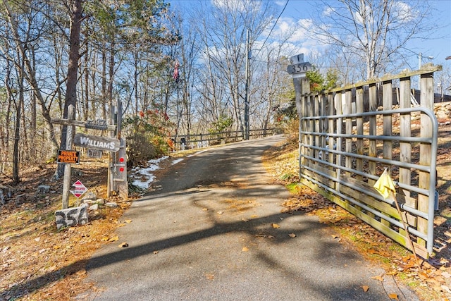 view of road