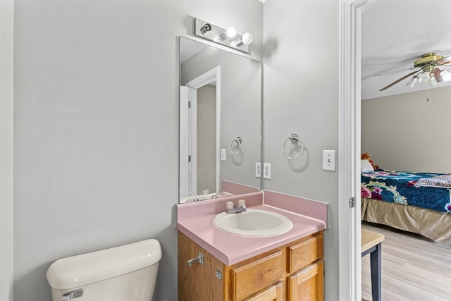 163 Shawn Ln, Chatsworth, GA 30705 - ensuite bathroom featuring vanity, a ceiling fan, and wood finished floors