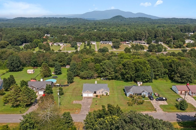 163 Shawn Ln, Chatsworth, GA 30705 - drone / aerial view of a forest and a mountainous background