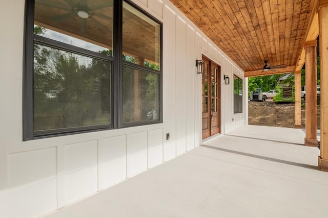 209 Crest Dr, Rocky Face, GA 30740 - porch with ceiling fan