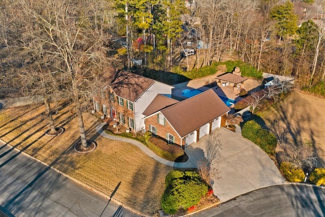 birds eye view of property