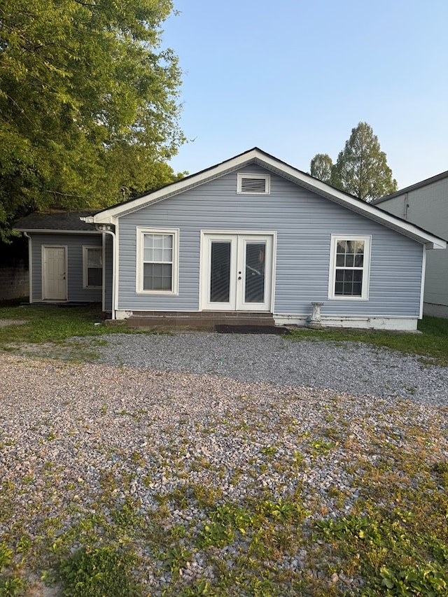 1802 Morris St, Dalton, GA 30721 - rear view of house with french doors and a storage unit