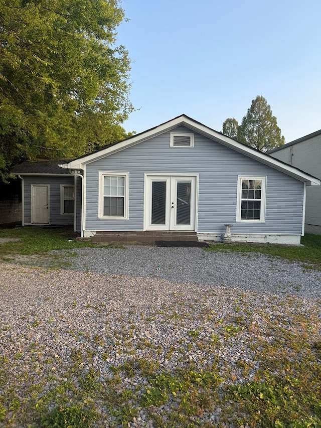 1802 Morris St, Dalton, GA 30721 - back of property with french doors