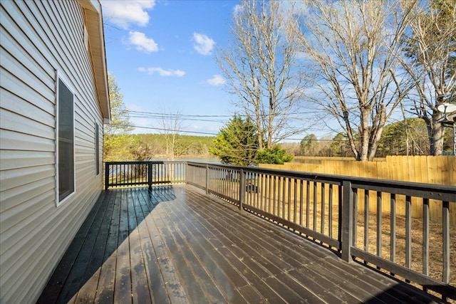 deck with fence