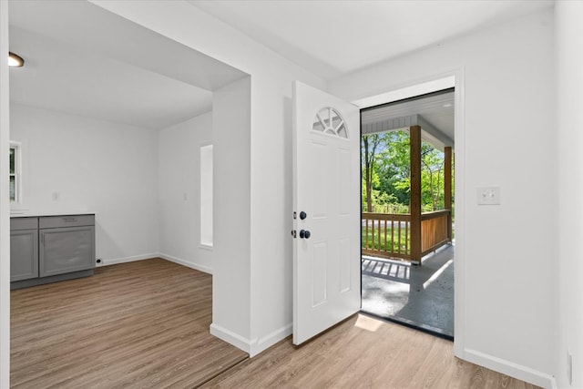 54 Austin Dr, Rossville, GA 30741 - entryway featuring light wood-type flooring and baseboards