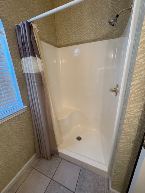 1694 Red Oak Dr Unit 185, Dalton, GA 30721 - full bath with a shower with shower curtain and tile patterned floors