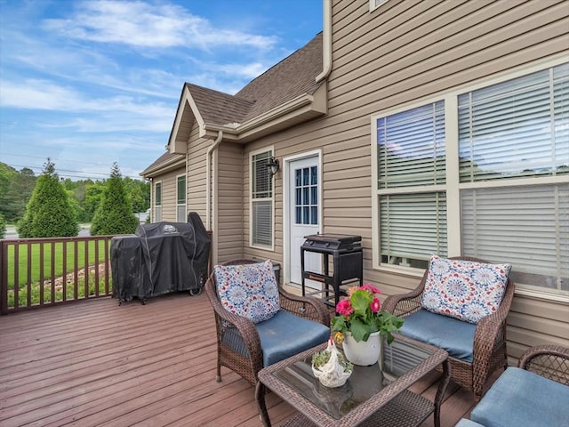 1000 Robin Way, Rocky Face, GA 30740 - wooden deck with area for grilling