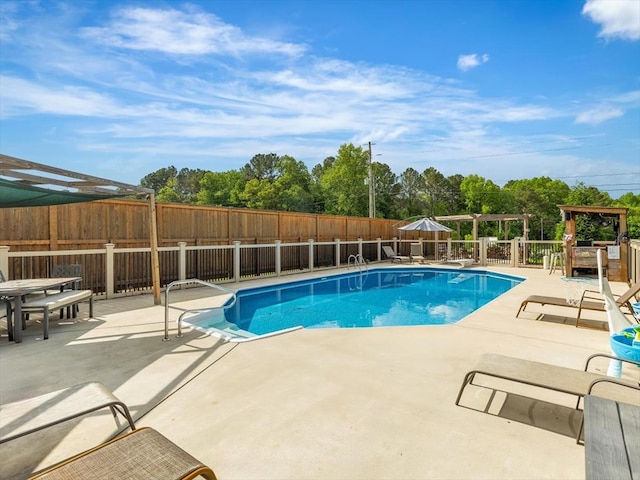 1000 Robin Way, Rocky Face, GA 30740 - view of pool with a fenced backyard, a patio, and view of scattered trees