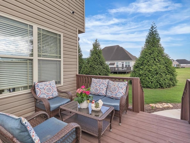 1000 Robin Way, Rocky Face, GA 30740 - wooden deck featuring an outdoor living space