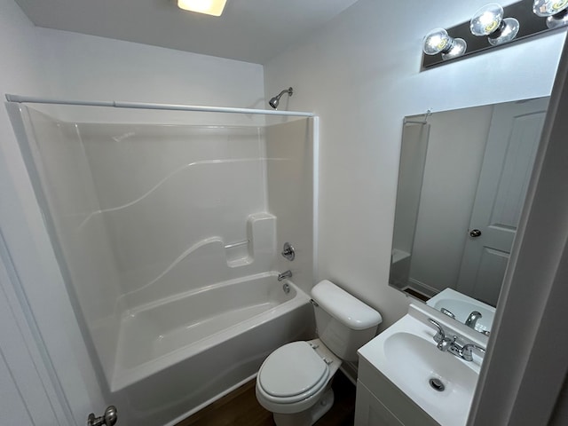 301 Shady Dr, Dalton, GA 30721 - bathroom featuring vanity, bathing tub / shower combination, and wood finished floors