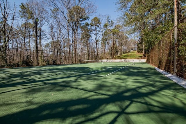 view of sport court