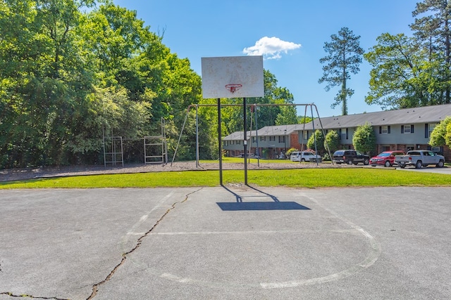 1900 Meadowbrook Cir, Dalton, GA 30720 - view of basketball court with community basketball court, a yard, and a residential view