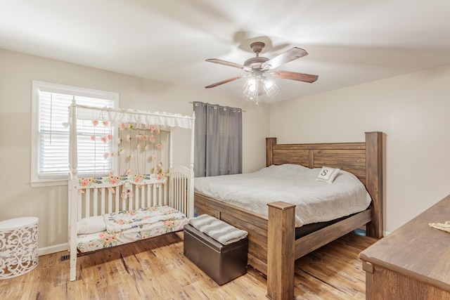 1900 Meadowbrook Cir, Dalton, GA 30720 - bedroom featuring wood finished floors, ceiling fan, and baseboards