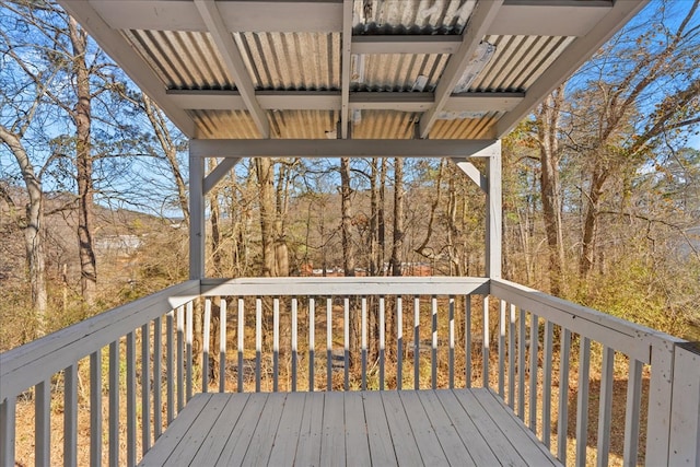 view of wooden terrace