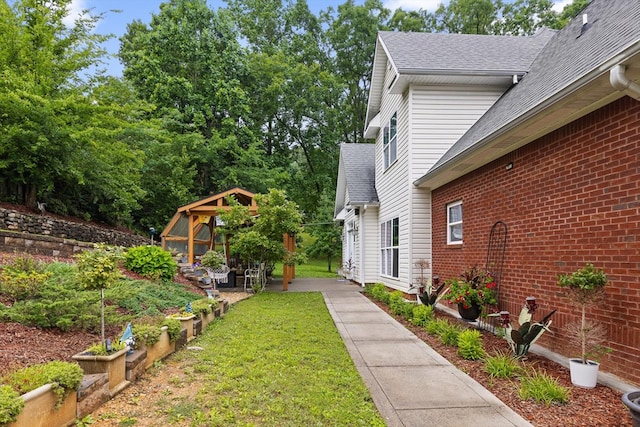 604 Lenna Ln, Dalton, GA 30720 - view of green lawn with a gazebo