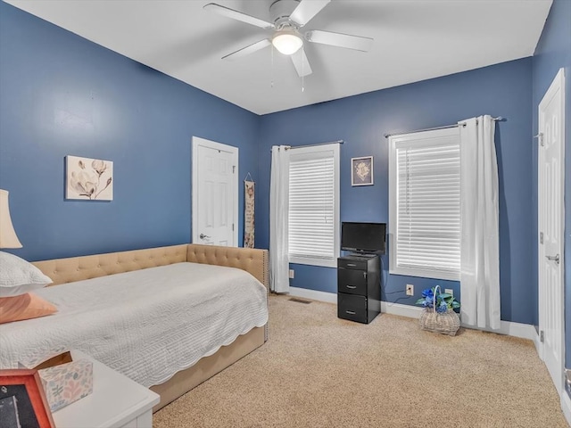1501 Augusta Dr Unit 1, Dalton, GA 30721 - bedroom with carpet flooring, baseboards, and ceiling fan