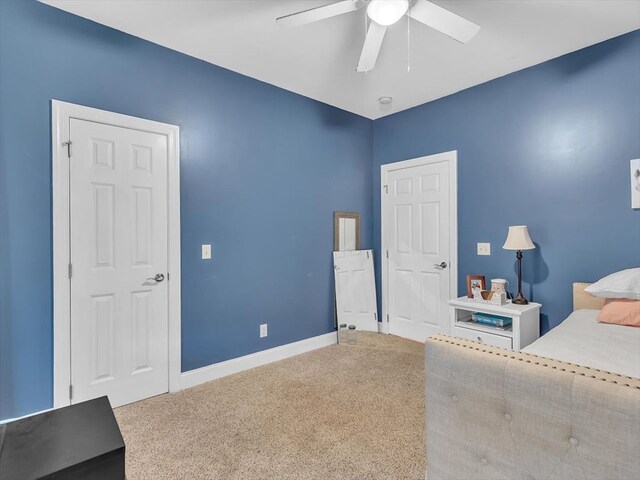 1501 Augusta Dr Unit 1, Dalton, GA 30721 - carpeted bedroom featuring baseboards and a ceiling fan