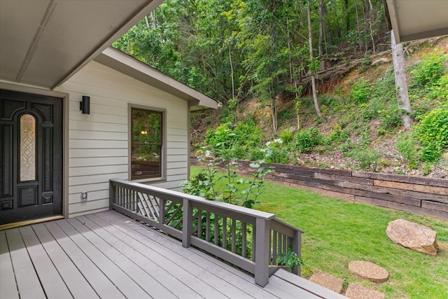 2219 Rocky Face Cir, Dalton, GA 30740 - deck with a yard