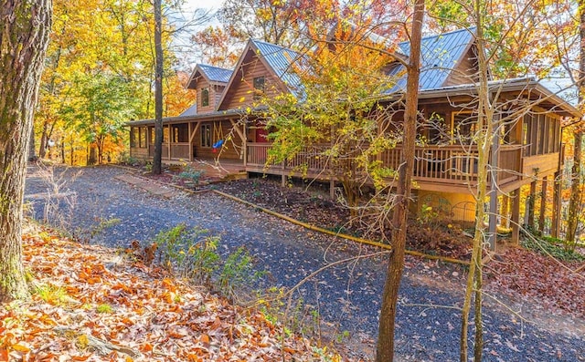 exterior space with a wooden deck