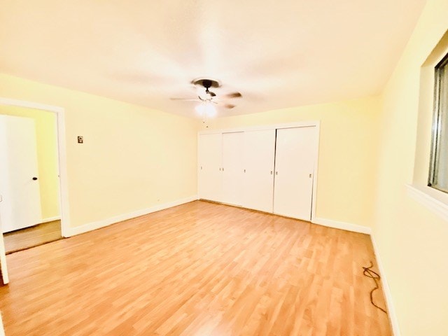 503 Williamsburg Dr, Dalton, GA 30720 - unfurnished room with a ceiling fan, light wood-type flooring, and baseboards