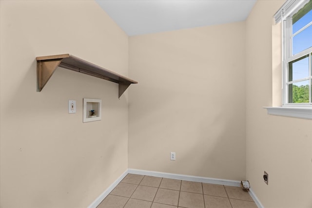 120 Loudermilk Rd, Chatsworth, GA 30721 - washroom featuring hookup for an electric dryer, light tile patterned floors, and washer hookup