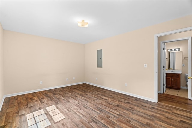 120 Loudermilk Rd, Chatsworth, GA 30721 - spare room with electric panel and wood finished floors