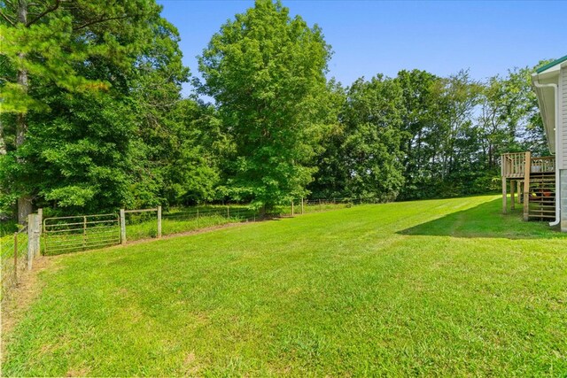 120 Loudermilk Rd, Chatsworth, GA 30721 - view of yard featuring stairs and a wooden deck
