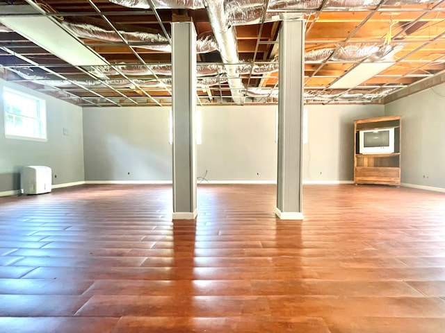1229 Valencia Dr, Dalton, GA 30720 - below grade area with wood finished floors