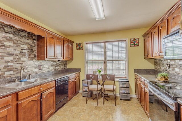128 Andasol Way, Dalton, GA 30720 - kitchen featuring baseboards, a wealth of natural light, a sink, and stainless steel appliances