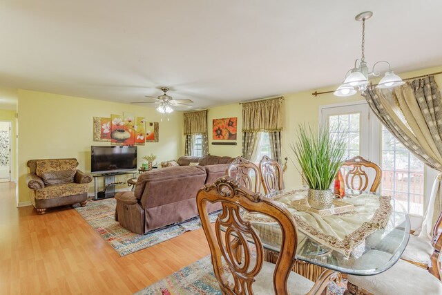 128 Andasol Way, Dalton, GA 30720 - dining room with ceiling fan and light wood-type flooring