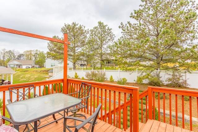 128 Andasol Way, Dalton, GA 30720 - wooden terrace featuring a fenced backyard and a yard