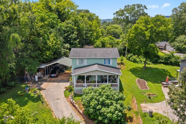 1369 Lida St, Dalton, GA 30721 - view of subject property featuring a heavily wooded area